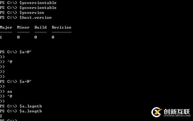 Powershell Here String 中換行在不同版本中的行為表現