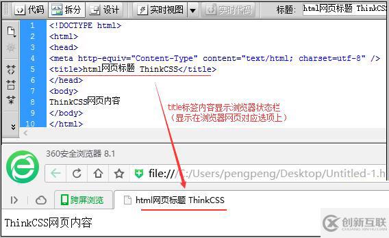 html的<title>如何應用