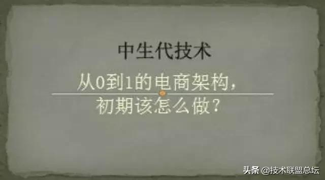 從0到1的電商架構,初期該怎么做?