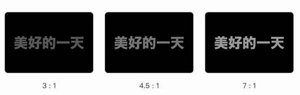 網(wǎng)頁制作時(shí)文字與背景間對比度的選擇