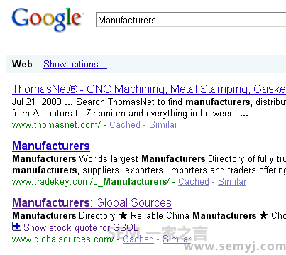 一定要用美國IP ，在英文版的google.com查詢